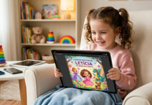 Eu vou criar história infantil mágica com nome da criança
