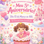 Eu vou fazer seu convite de aniversário.