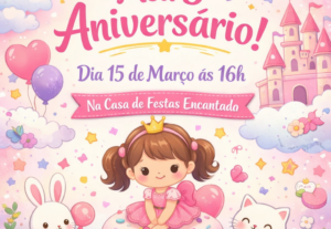 Eu vou fazer seu convite de aniversário.