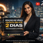 Eu vou editar um vídeo para sua empresa em até 2 dias útil