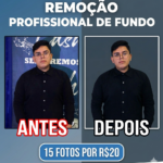 Eu vou remover o fundo de 15 fotos de sua escolha