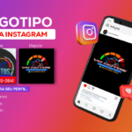 Eu vou criar logo moderna para Instagram ou loja online