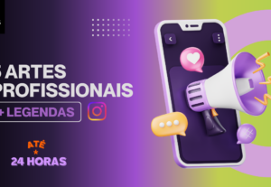 Eu vou fazer 5 Artes Profissionais para Instagram + Legendas...