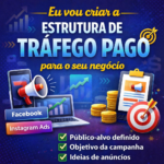 Eu vou criar a estratégia de tráfego pago para atrair client...