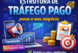 Eu vou criar a estratégia de tráfego pago para atrair client...