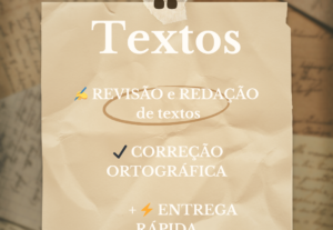 Eu vou criar posts para o Instagram e revisar/redigir textos