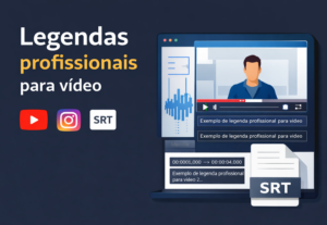 Eu vou legendar seu vídeo com padrão profissional