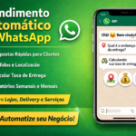 Eu vou fazer Serviço: Atendimento Automático para WhatsApp