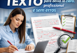 Eu vou revisar e corrigir seu texto