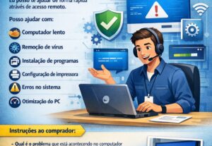 Eu vou fazer Sites web e suporte técnico