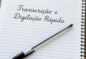 Eu vou fazer Digitação de textos e transcrição rápida de áud...