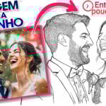 Eu vou transformar sua foto em desenho Line Art