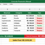 Eu vou Organizar seus dados em planilha Excel