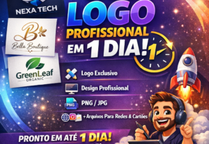Eu vou Criar uma logo profissional para sua marca em 1 dia
