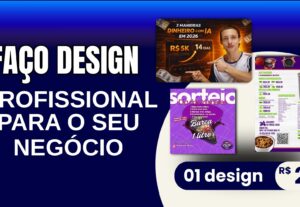 Eu vou fazer um design profissional para o seu negócio