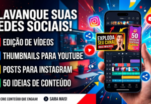 Eu vou Fazer cortes e edição para ttk, insta, YouTube