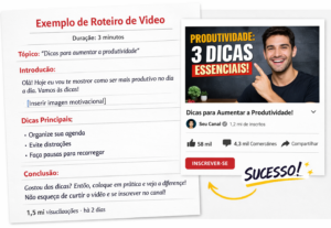 Eu vou desenvolver um roteiro de vídeo para você