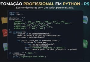 Eu vou fazer Script em Python para automatizar sua tarefa