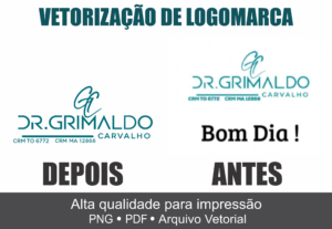 Eu vou vetorizar sua logomarca em alta qualidade