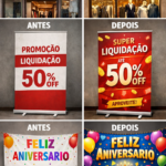 Eu vou fazer releituras de banners e logos de empresas