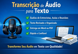 Eu vou Fazer transcrição de áudio para texto