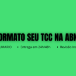 Eu vou formatar seu TCC, Monografia ou Trabalho Acadêmico