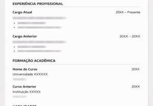 Eu vou fazer Criação e atualização de currículo profissional