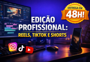 Eu vou fazer Edição Profissional Vídeos Curtos Reels TikTok