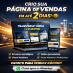 Eu vou fazer sua pagina de vendas em até 2 dias