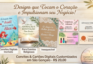 Eu vou fazer seu convite ou cartão digital personalizado