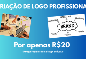 Eu vou criar sua logo profissional, moderna e exclusiva