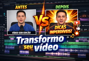 Eu vou editar seus vídeos de forma profissional e objetiva