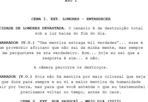 Eu vou escrever roteiro ou texto criativo sobre qualquer tem...