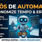 Eu vou criar robôs de automação, extração de dados