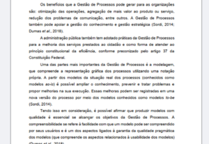 Eu vou formatar seu trabalho conforme normas da Abnt.