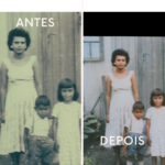 Eu vou colorir suas fotos antigas em preto e branco.