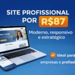 Eu vou criar seu site institucional profissional e responsiv...