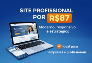 Eu vou criar seu site institucional profissional e responsiv...