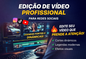 Eu vou editar vídeos para redes sociais