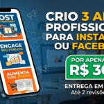 Eu vou Criar 3 artes para redes sociais em 24h