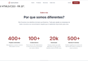 Eu vou criar uma Landing Page profissional em HTML5 e CSS3