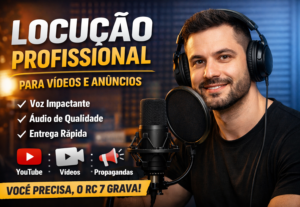 Eu vou Fazer locução profissional para vídeos e anúncios