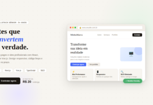 Eu vou criar seu site ou landing page profissional