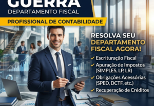 Eu vou cuidar área fiscal e apuração de impostos