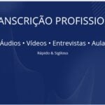 Eu vou transcrever seus áudios e vídeos em até 24h.