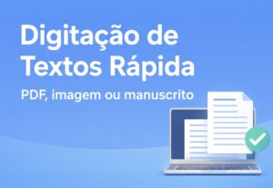 Eu vou digitar textos ou trabalhos escolares rápido