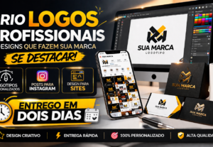 Eu vou criar logos, posts para Instagram e designs para site...