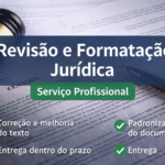 Eu vou revisar e formatar seu documento jurídico