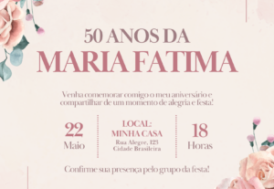 Eu vou Criar o convite mais lindo pra sua festa