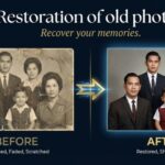 Eu vou restaurar suas fotos antigas com qualidade profission...